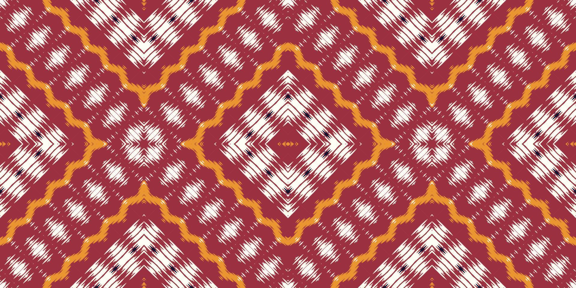 ikkat of ikat damast batik textiel naadloos patroon digitaal vector ontwerp voor afdrukken Saree kurti Borneo kleding stof grens borstel symbolen stalen elegant