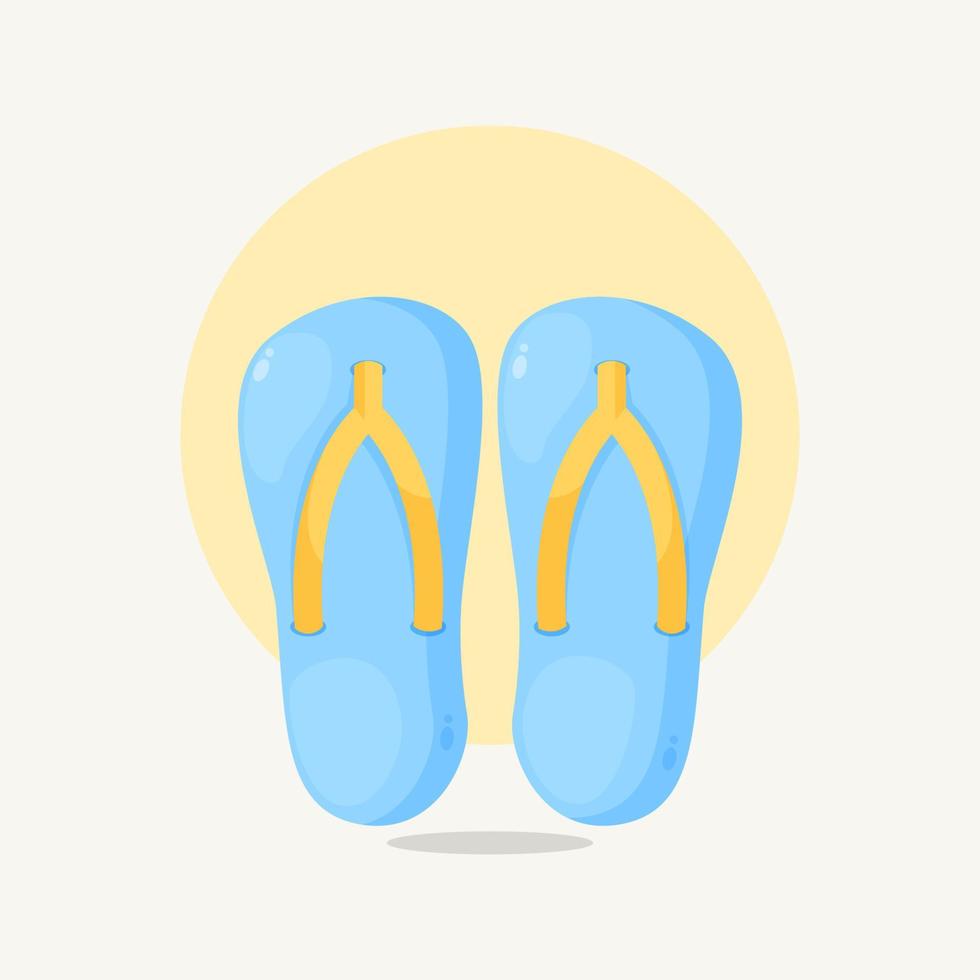 slippers icoon tekenfilm stijl illustratie vector