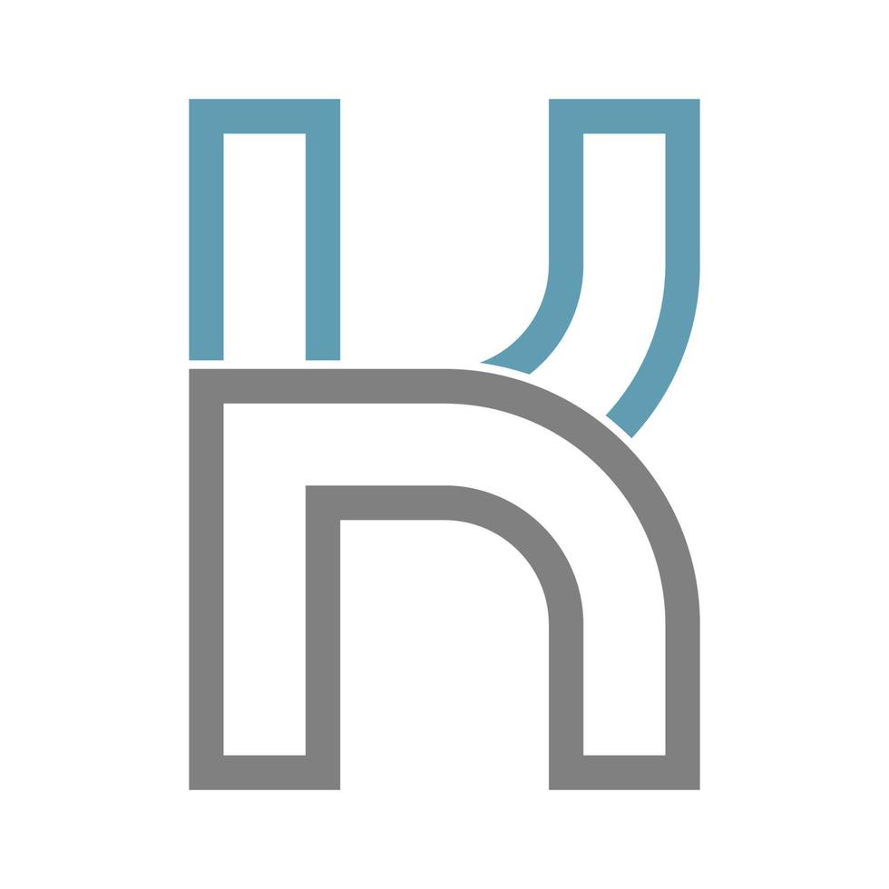 brief k logo icoon ontwerp vector