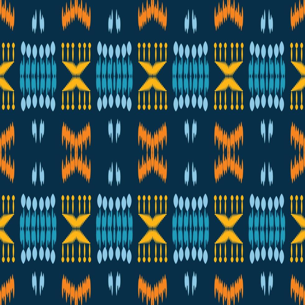 ikat vector tribal achtergronden naadloos patroon. etnisch meetkundig ikkat batik digitaal vector textiel ontwerp voor prints kleding stof Saree mughal borstel symbool zwaden structuur kurti kurtis kurta's