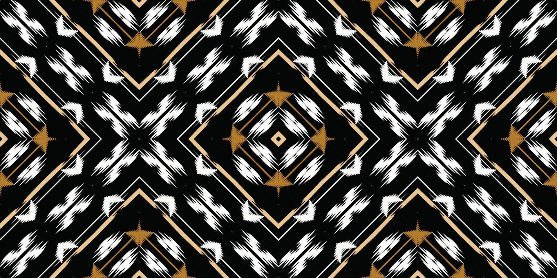 ikat dots tribal kruis naadloos patroon. etnisch meetkundig ikkat batik digitaal vector textiel ontwerp voor prints kleding stof Saree mughal borstel symbool zwaden structuur kurti kurtis kurta's