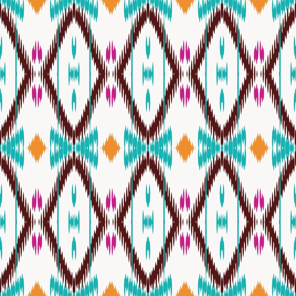 ikat naadloos patroon tribal kruis naadloos patroon. etnisch meetkundig ikkat batik digitaal vector textiel ontwerp voor prints kleding stof Saree mughal borstel symbool zwaden structuur kurti kurtis kurta's