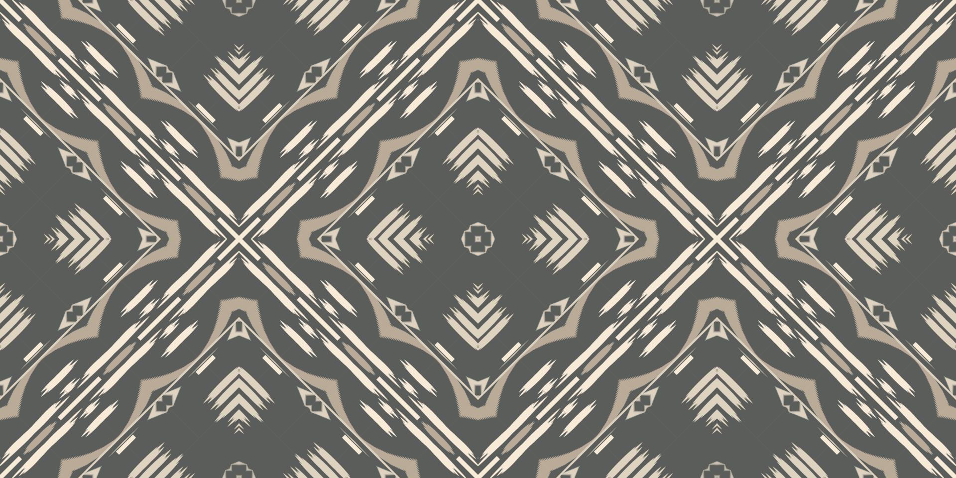 ikat ontwerpen tribal Afrikaanse naadloos patroon. etnisch meetkundig ikkat batik digitaal vector textiel ontwerp voor prints kleding stof Saree mughal borstel symbool zwaden structuur kurti kurtis kurta's