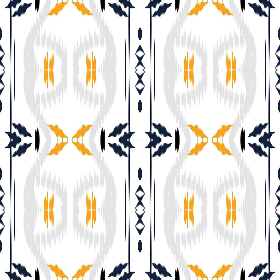 ikat bloemen tribal aztec naadloos patroon. etnisch meetkundig ikkat batik digitaal vector textiel ontwerp voor prints kleding stof Saree mughal borstel symbool zwaden structuur kurti kurtis kurta's