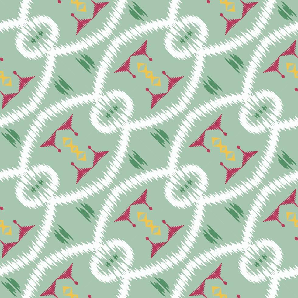 batik textiel ikat bloemen naadloos patroon digitaal vector ontwerp voor afdrukken Saree kurti Borneo kleding stof grens borstel symbolen stalen partij slijtage
