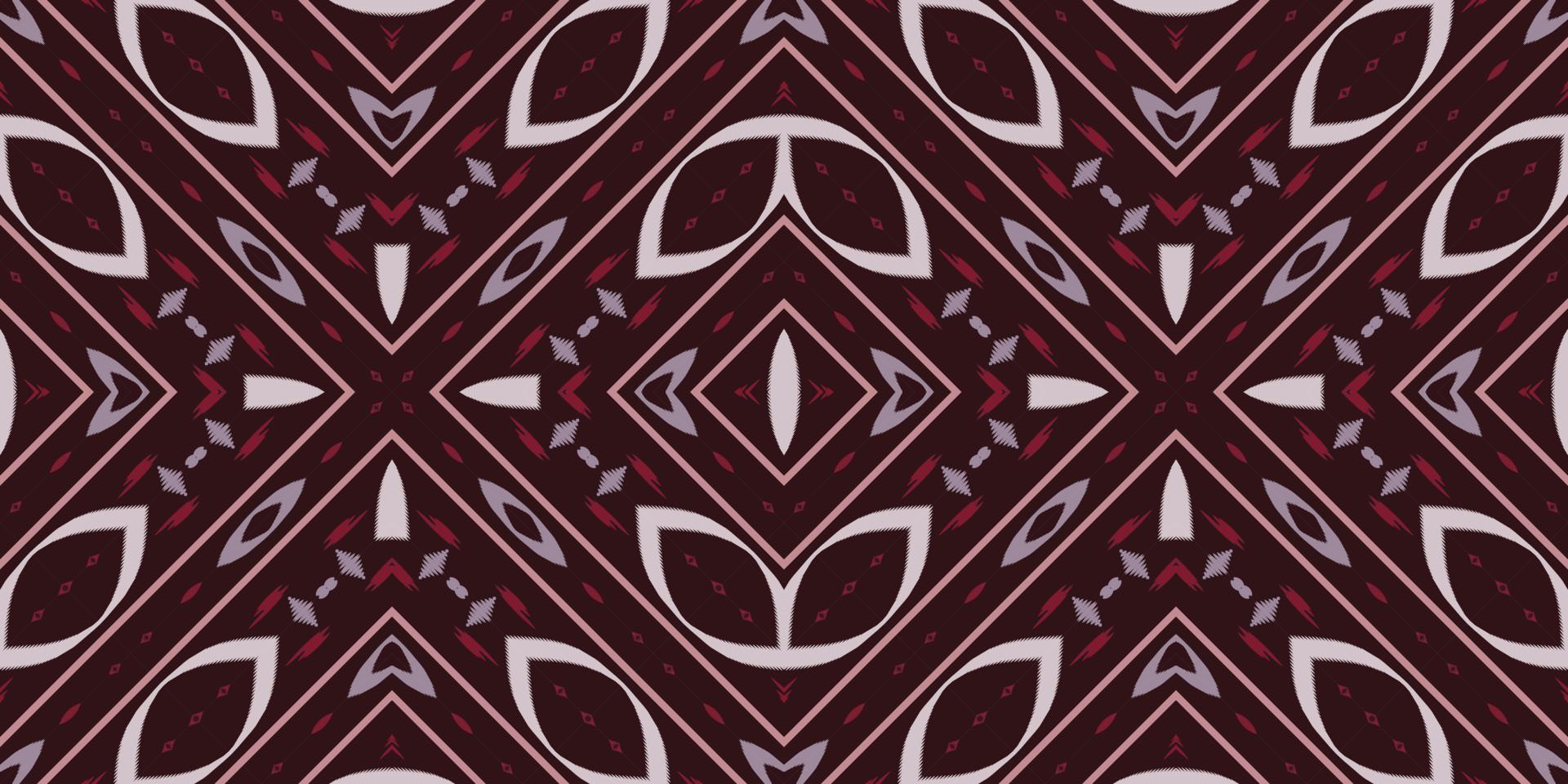 ikat diamant tribal Afrika naadloos patroon. etnisch meetkundig batik ikkat digitaal vector textiel ontwerp voor prints kleding stof Saree mughal borstel symbool zwaden structuur kurti kurtis kurta's