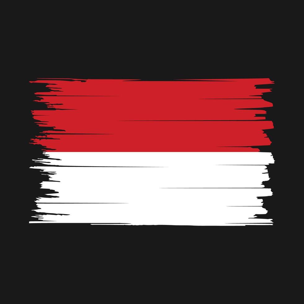 Monaco vlag borstel vector