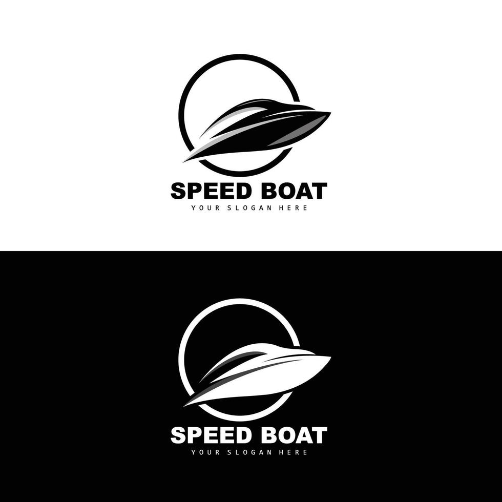 snelheid boot logo, snel lading schip vector, zeilboot, ontwerp voor schip fabricage bedrijf, waterweg Verzenden, marinier voertuigen, vervoer vector