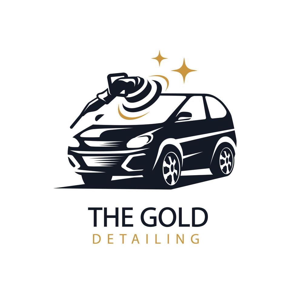 auto wassen detaillering logo sjabloon ontwerp vector