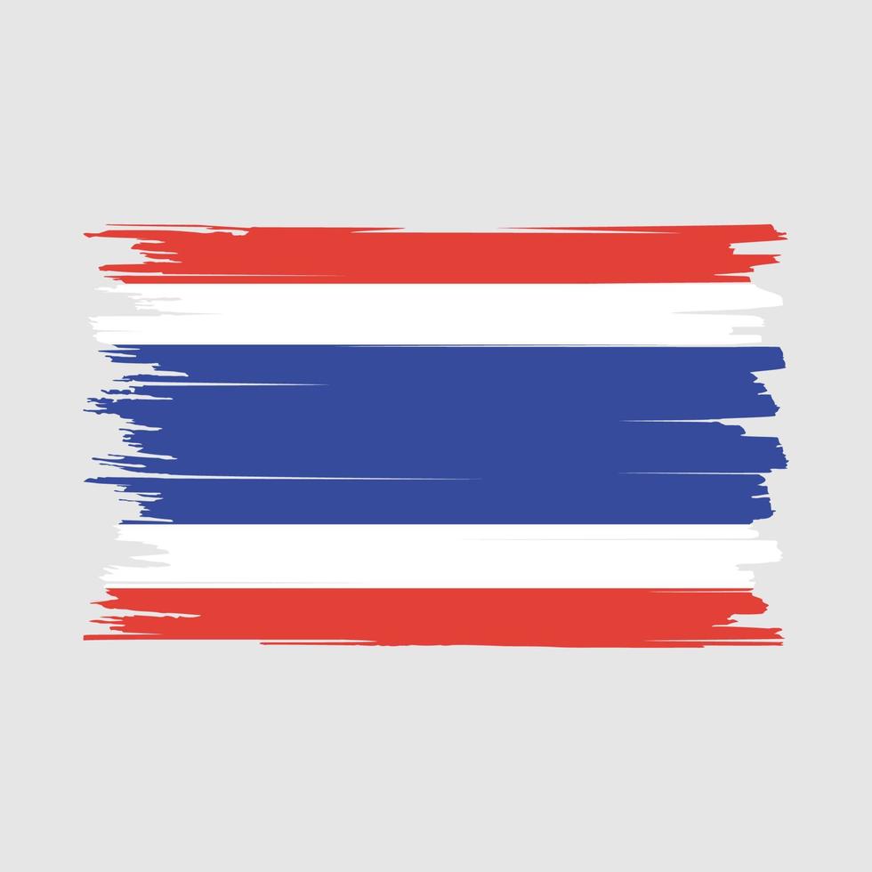 Thailand vlag borstel vector