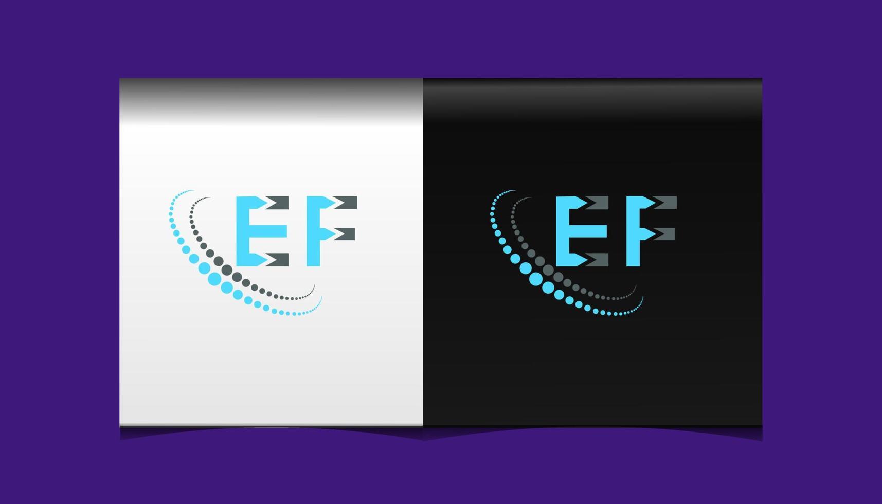 ef brief logo creatief ontwerp. ef uniek ontwerp. vector