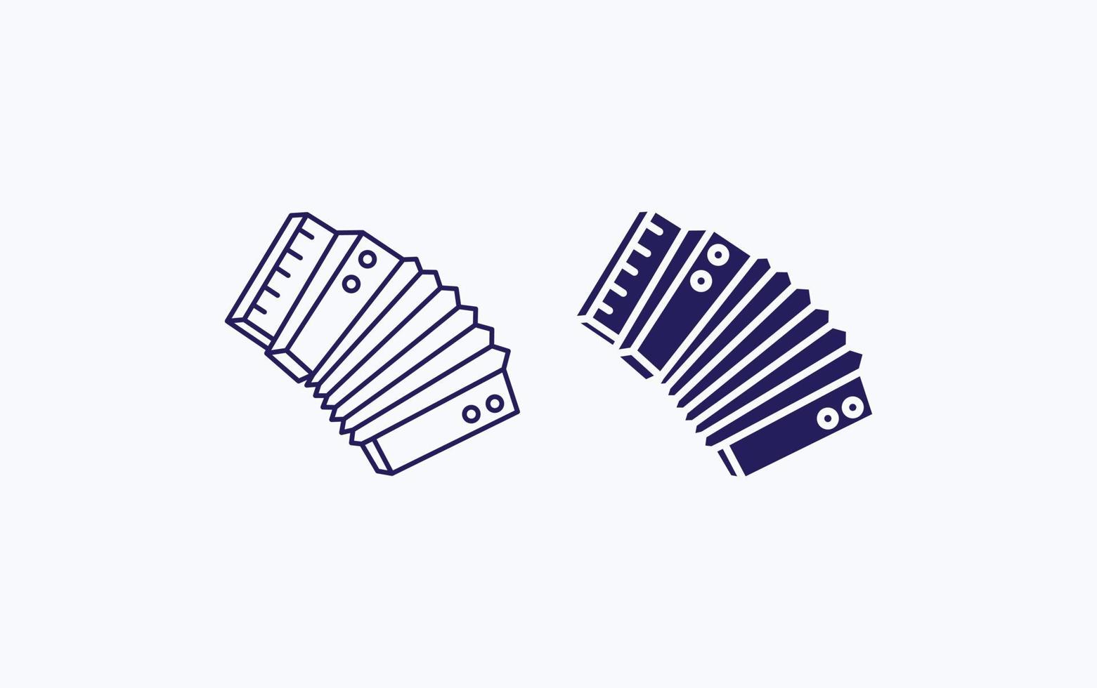accordeon muziek- instrument vector icoon