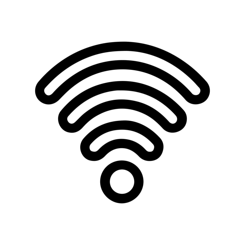 Wifi icoon en Wifi logo vector