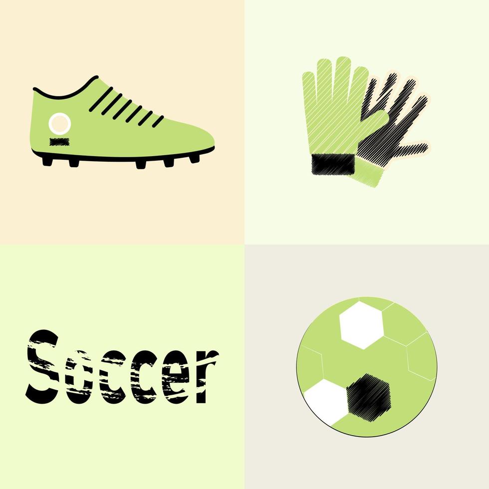 voetbal dingen vector