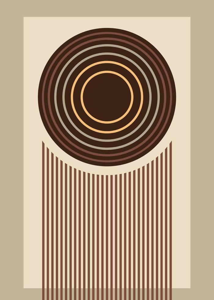 moderne abstracte omslag, minimaal omslagontwerp. kleurrijke geometrische achtergrond, vectorillustratie. vector