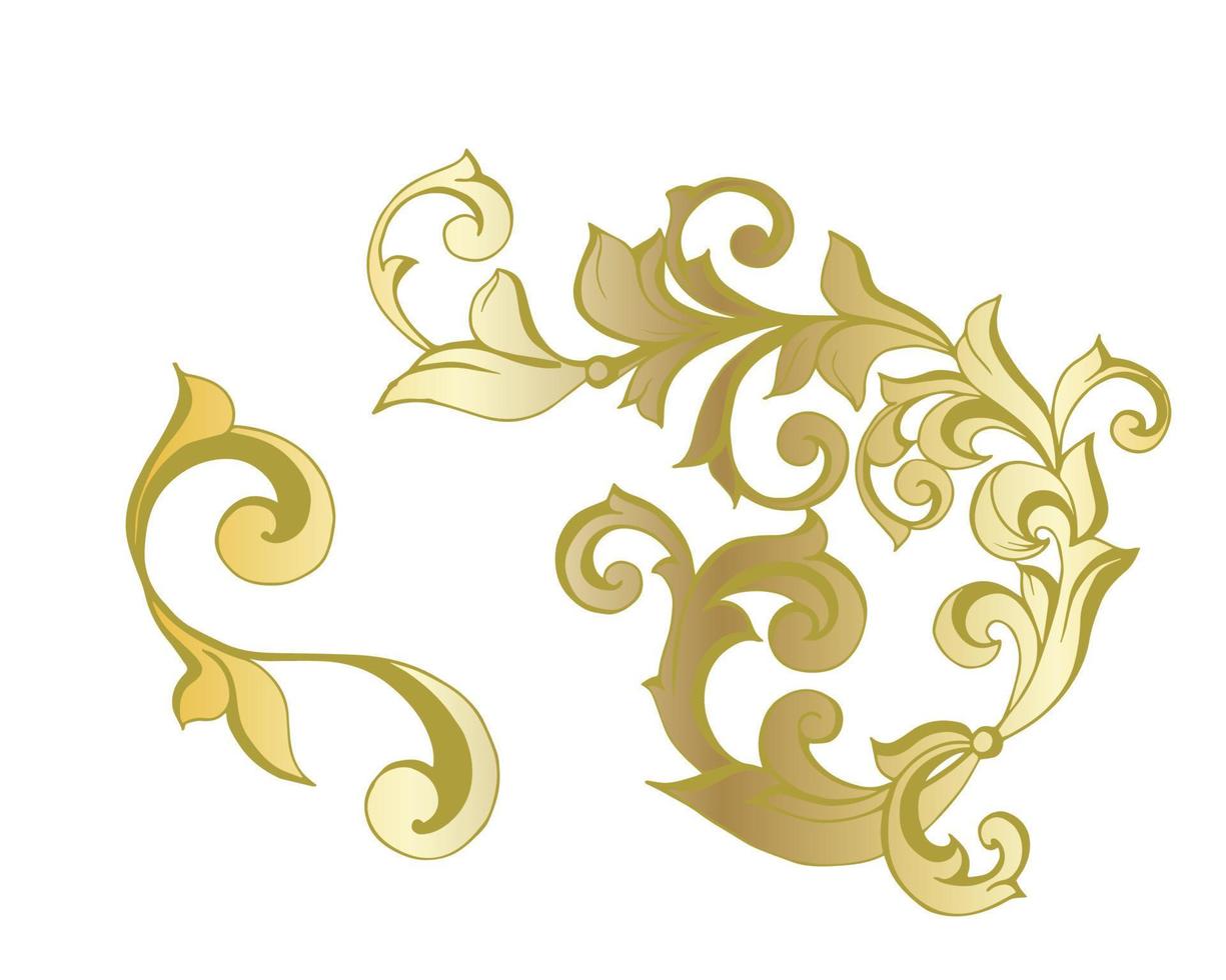 vector damast vintage barokke scroll ornament swirl. Victoriaanse monogram heraldische schild werveling. retro bloemen blad patroon grens gebladerte antiek acanthus kalligrafie gegraveerd tattoo.tile decor element