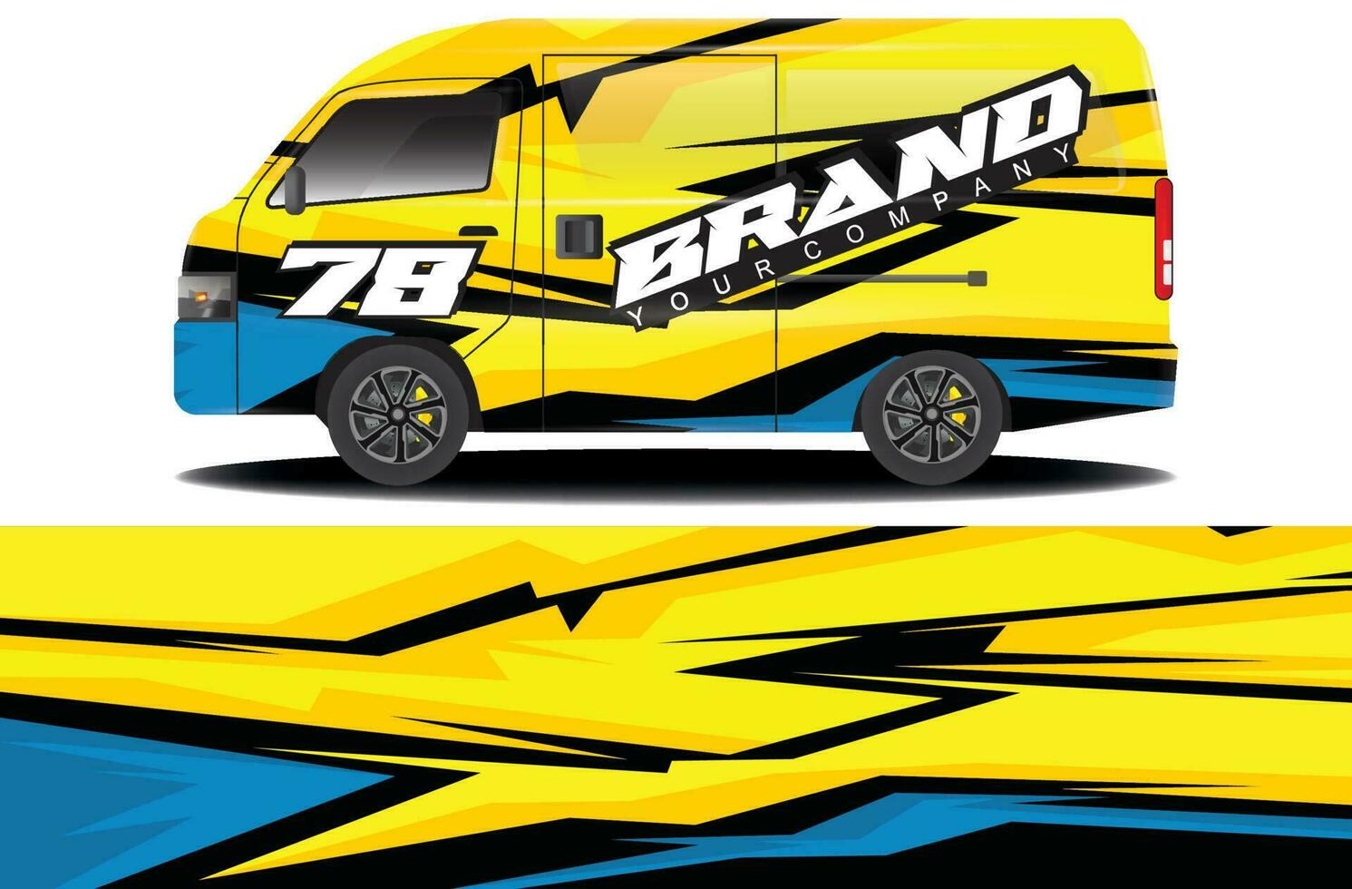 lading busje inpakken sticker ontwerp. abstract grafisch lijn racing achtergrond uitrusting ontwerp voor voertuig wrap, ras auto, camper auto, rally auto, en meer vector