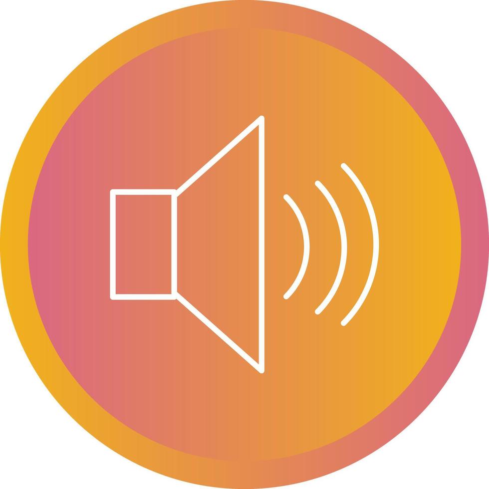 uniek luidsprekers vector lijn icoon