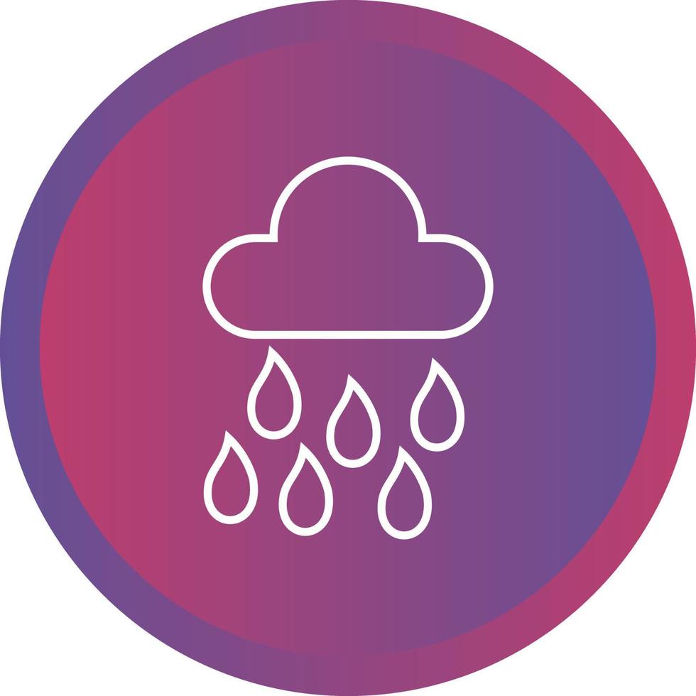 uniek regenen vector lijn icoon