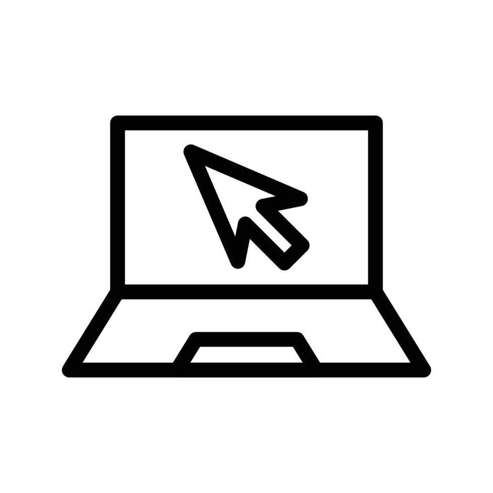 laptop cursor vectorillustratie op een background.premium kwaliteit symbolen.vector iconen voor concept en grafisch ontwerp. vector