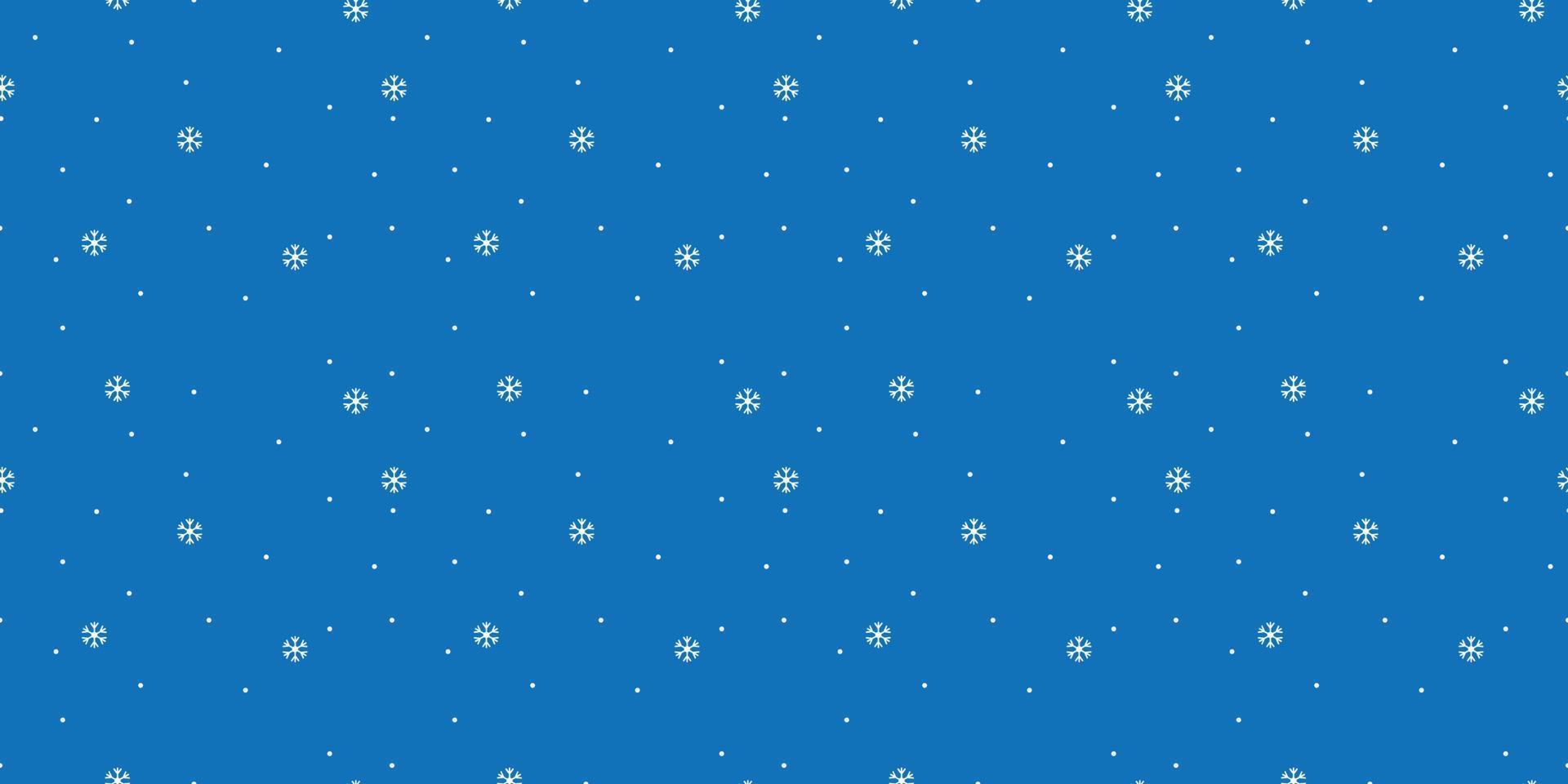 blauw naadloos sneeuwvlok patroon in de nacht vector