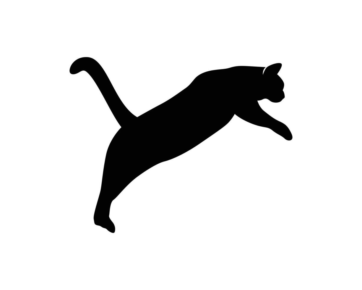 kat silhouet sjabloon vector