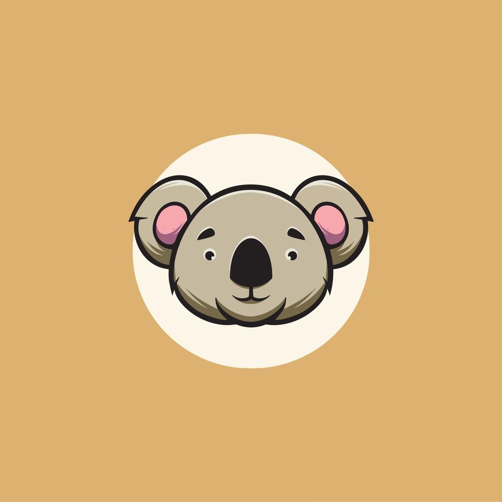 schattig koala grijnzend vector