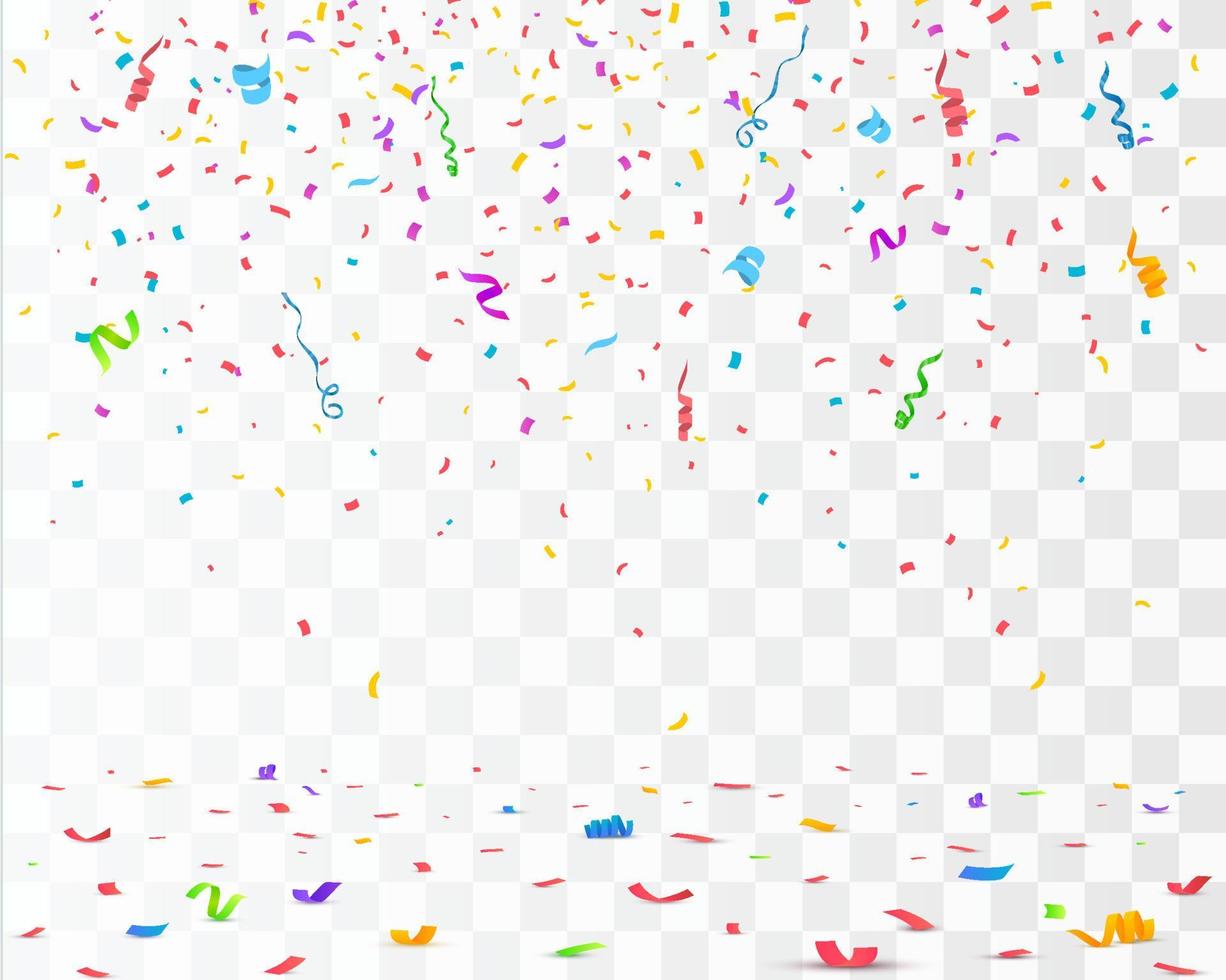 kleurrijk helder confetti geïsoleerd. feestelijk vector illustratie