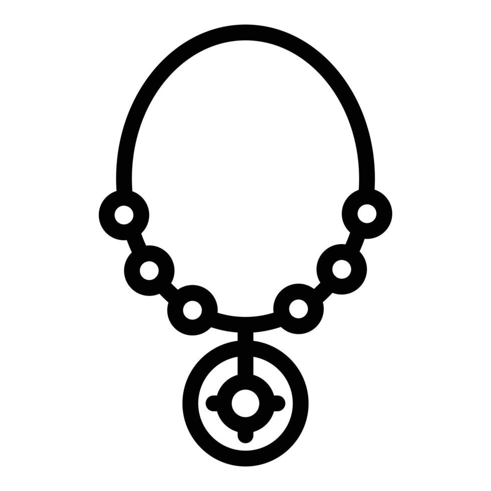 amulet icoon, schets stijl vector