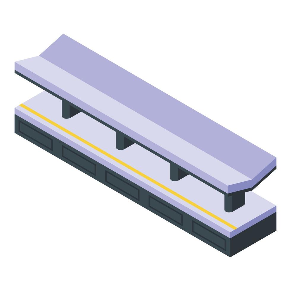 spoorweg shuttle icoon, isometrische stijl vector