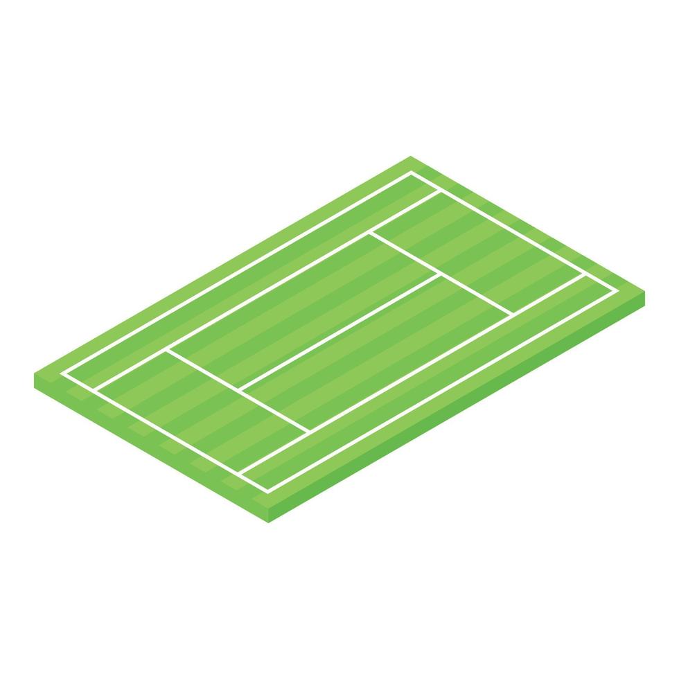 tennis rechtbank icoon, isometrische stijl vector