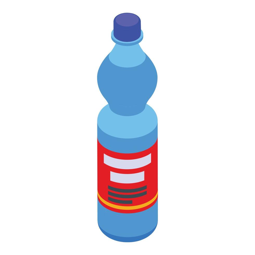 sport voeding fles icoon, isometrische stijl vector