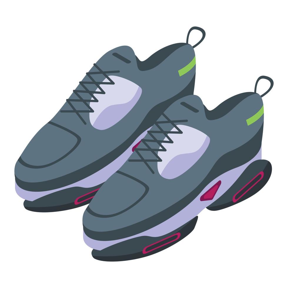 koel sportschoenen icoon, isometrische stijl vector