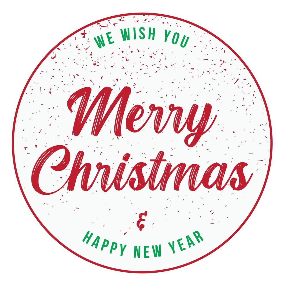 vrolijk Kerstmis en gelukkig nieuw jaar vector tekst vakantie groet kaarten