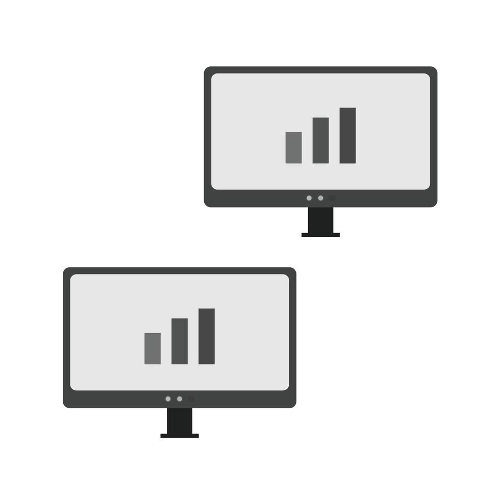 gedeeld signalen vlak grijswaarden icoon vector