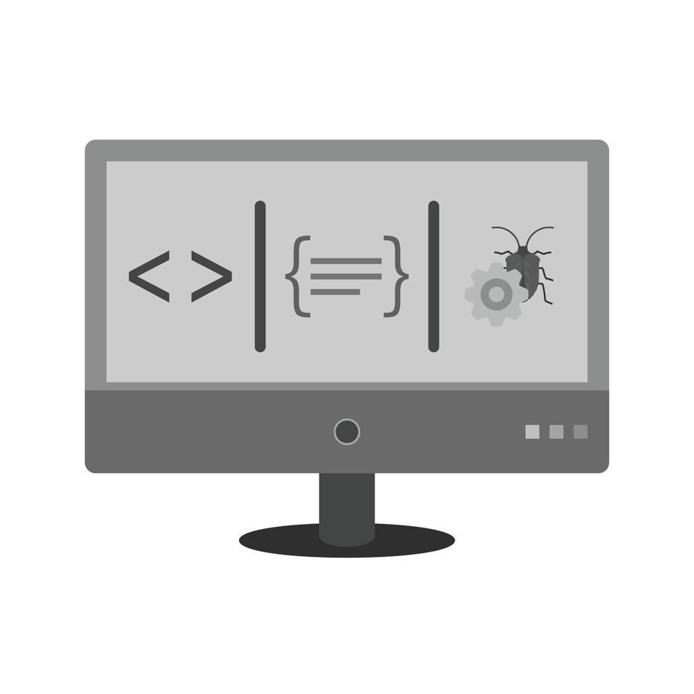dashboard vlak grijswaarden icoon vector