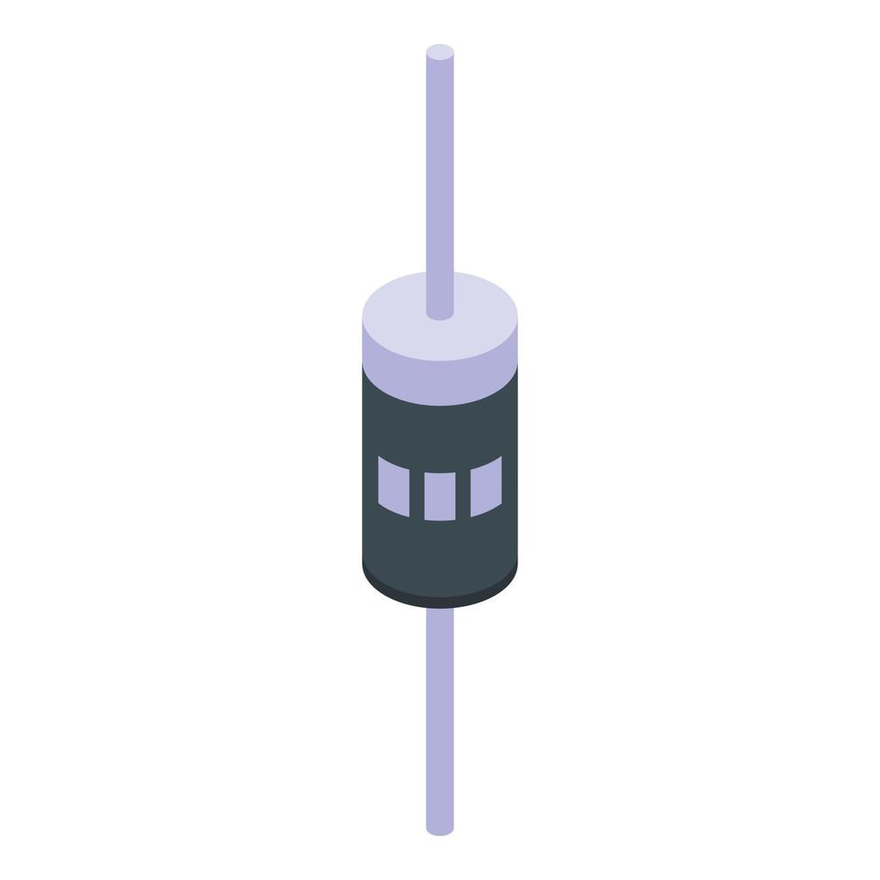 diode hardware icoon, isometrische stijl vector