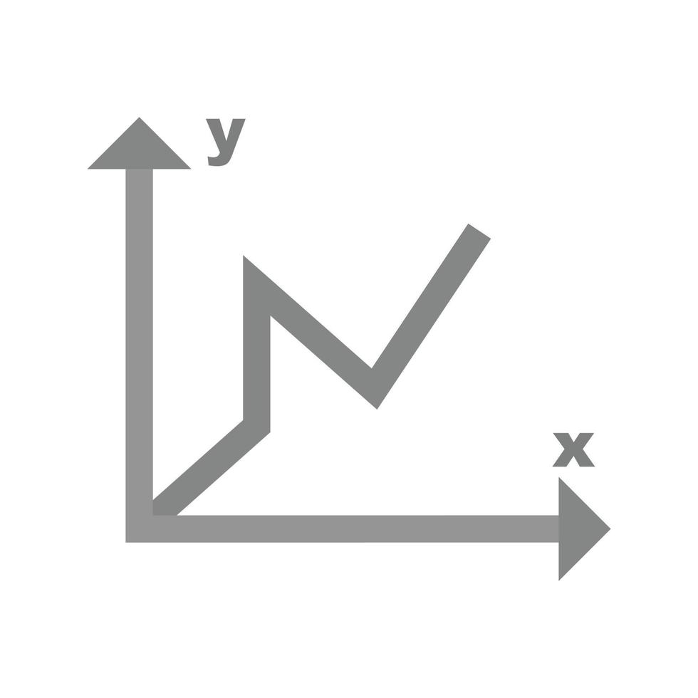 diagram ik vlak grijswaarden icoon vector