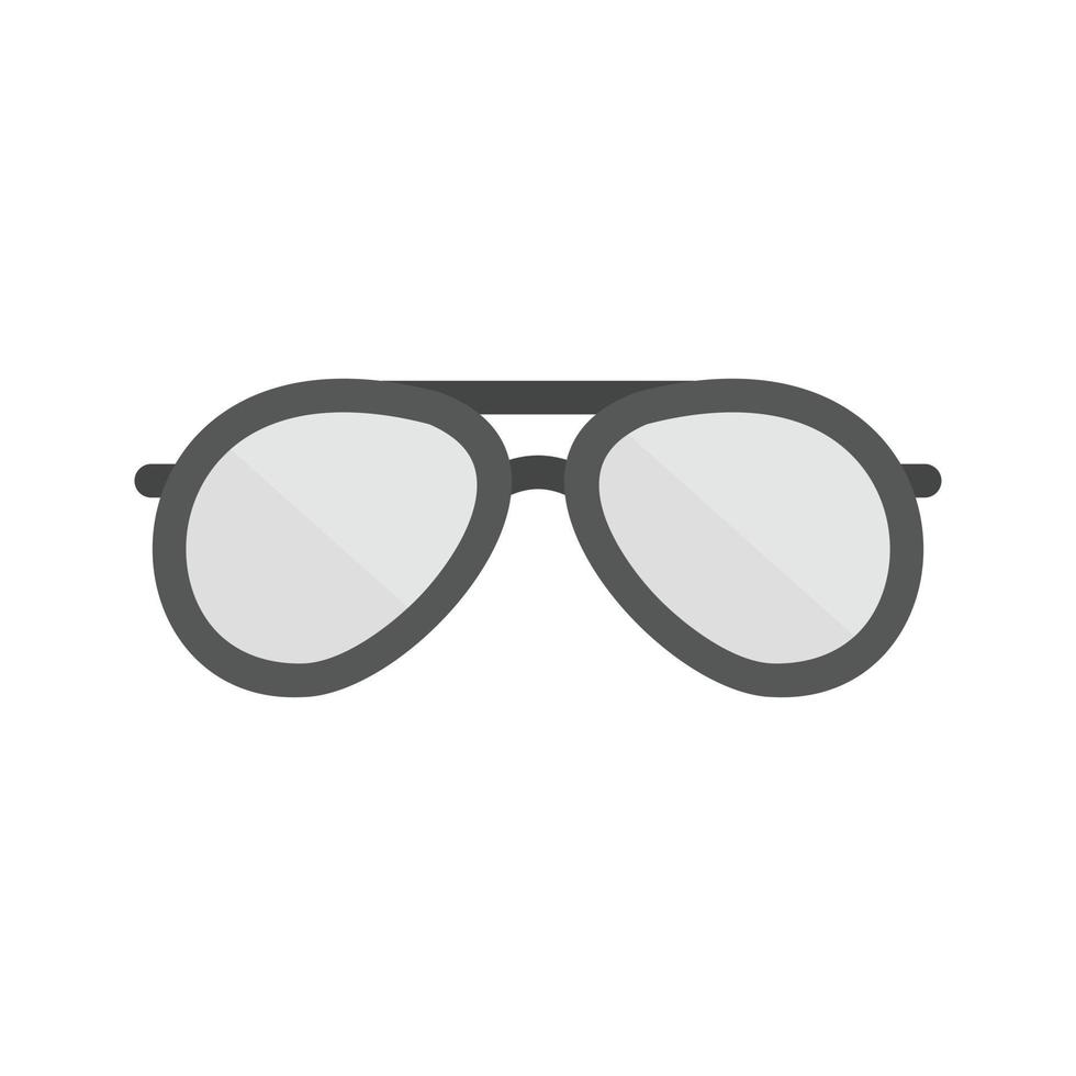 wijnoogst bril vlak grijswaarden icoon vector