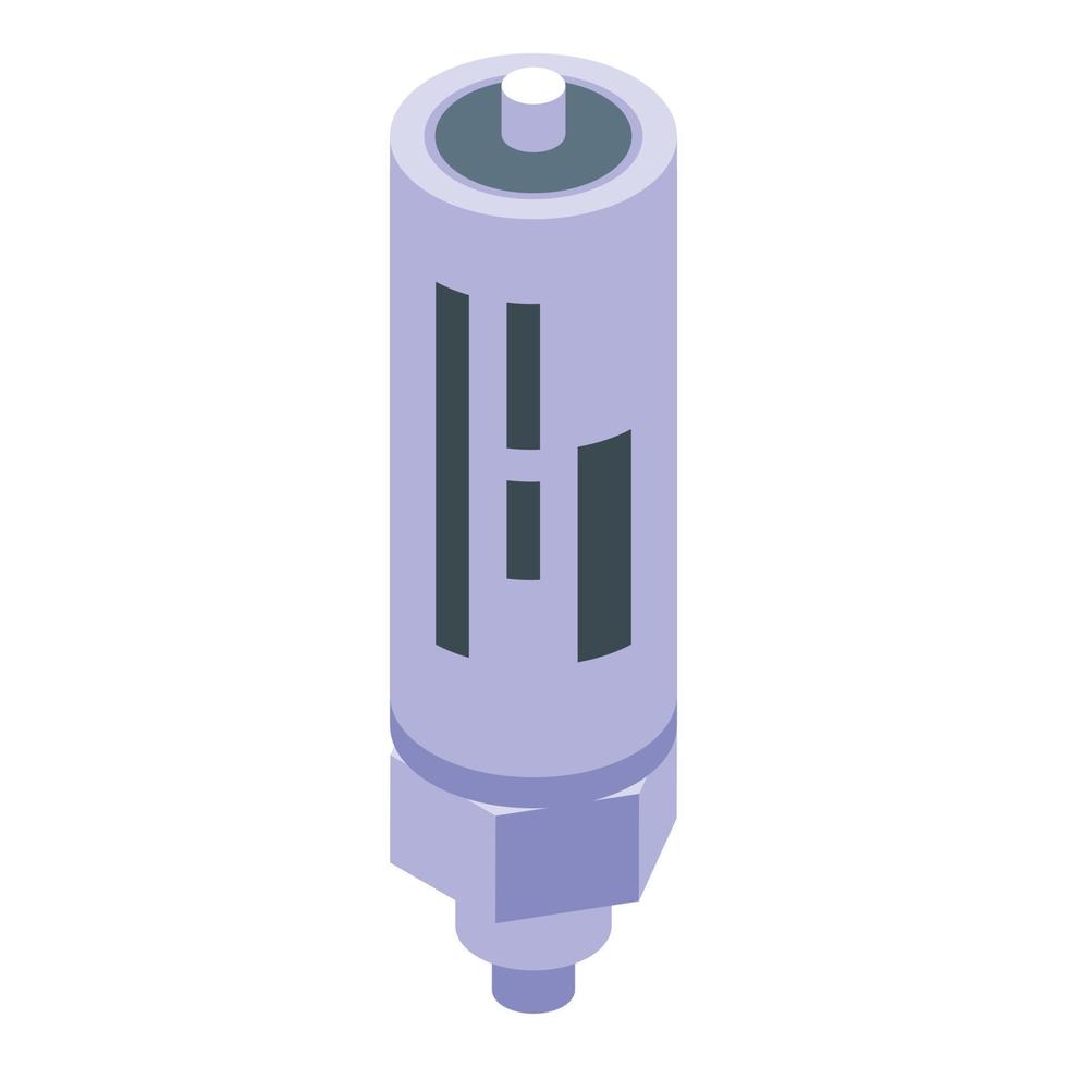 stroomkring condensator icoon, isometrische stijl vector