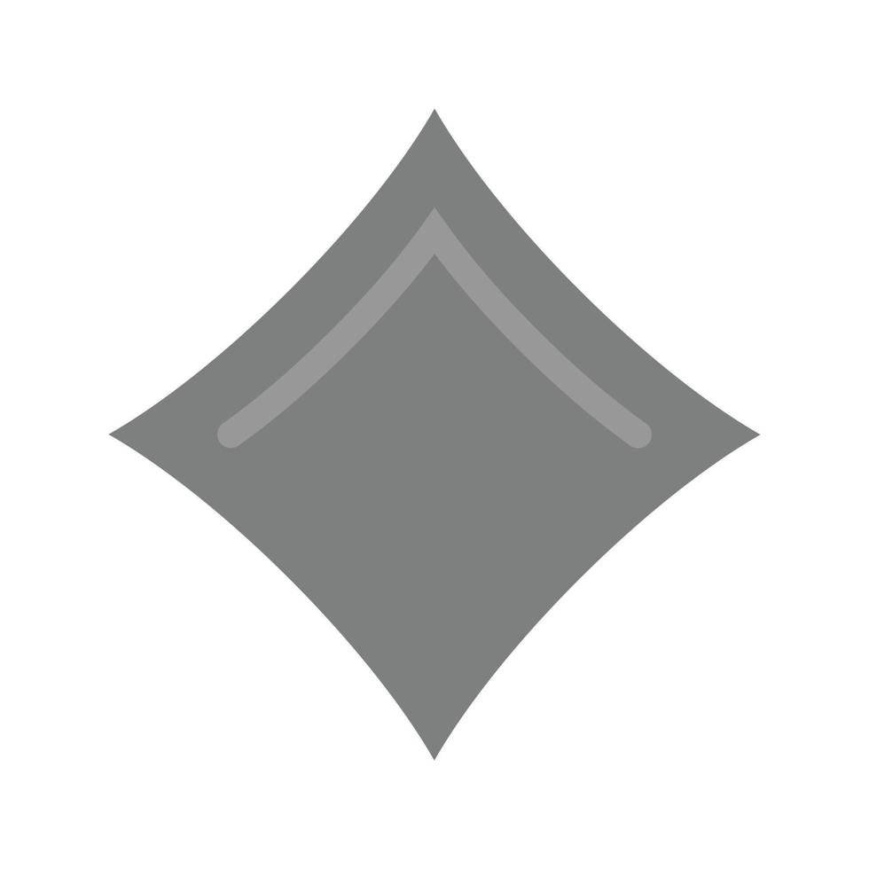 diamant vlak grijswaarden icoon vector