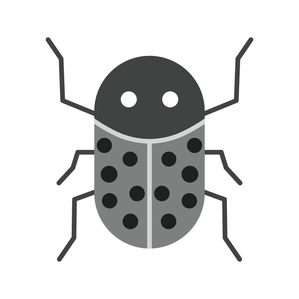 insect besmetting vlak grijswaarden icoon vector