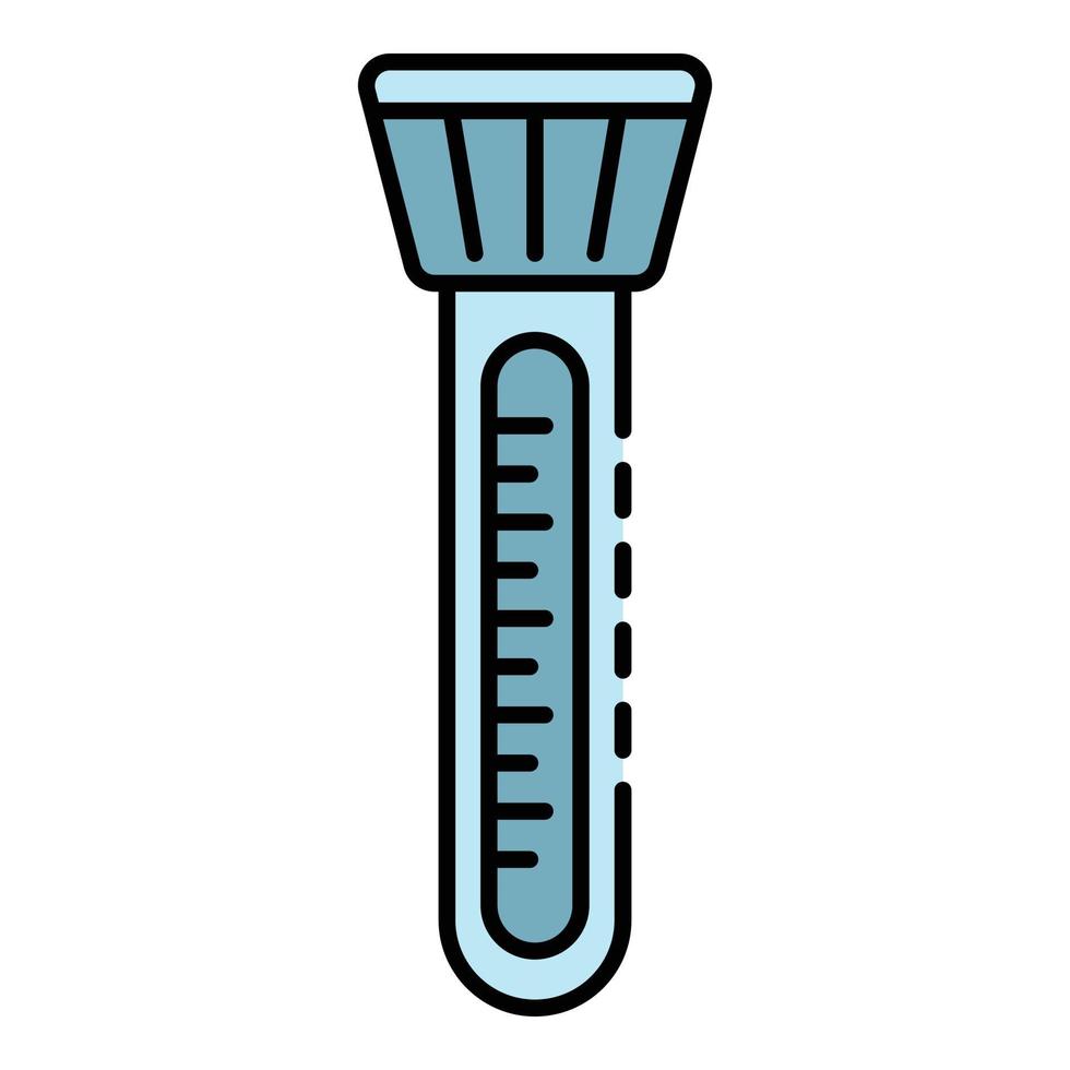 zwembad thermometer icoon kleur schets vector