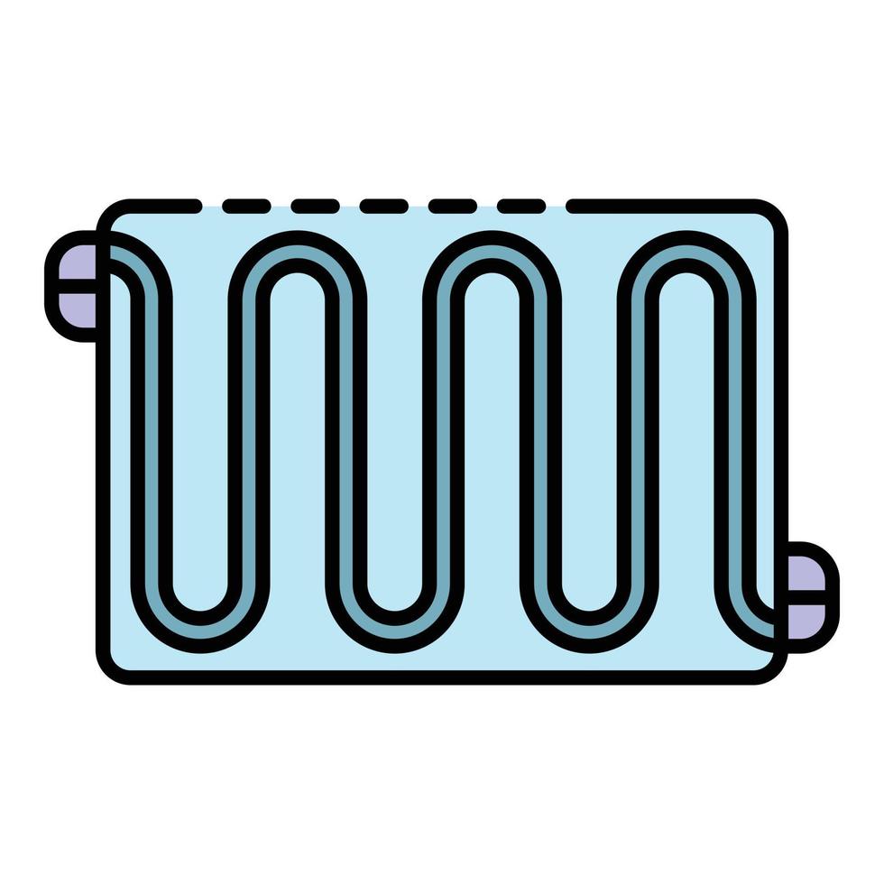 zwembad verwarming icoon kleur schets vector