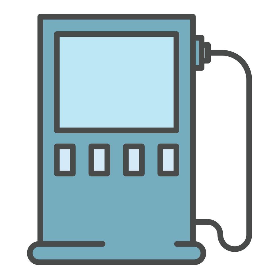 opladen energie station icoon kleur schets vector