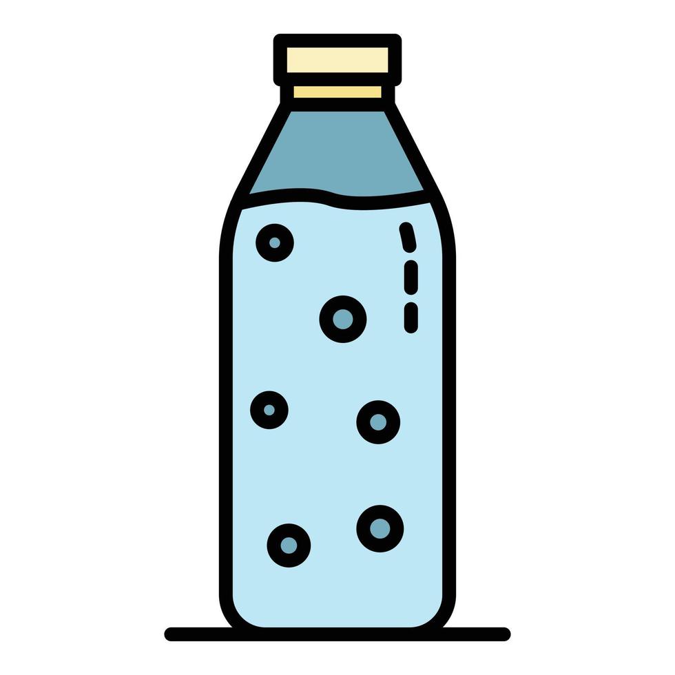 water gefilterd fles icoon kleur schets vector