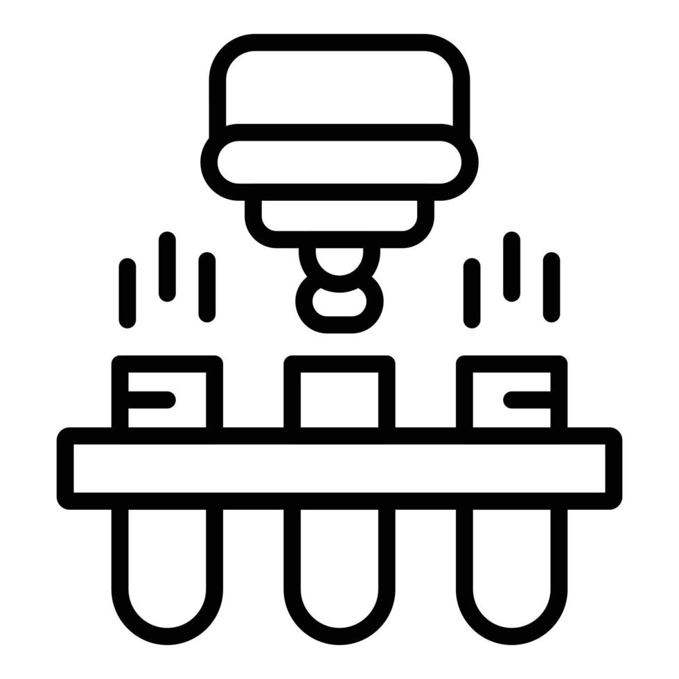 chemisch Onderzoek icoon schets vector. medisch wetenschap vector