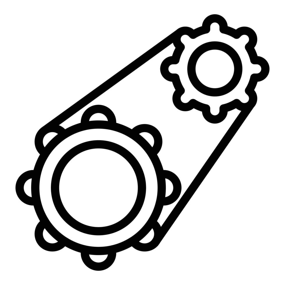 industrie uitrusting icoon schets vector. werk motor vector