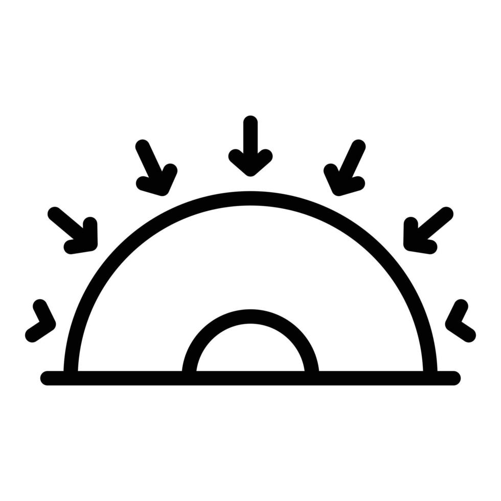 akoestisch geluiddicht icoon, schets stijl vector