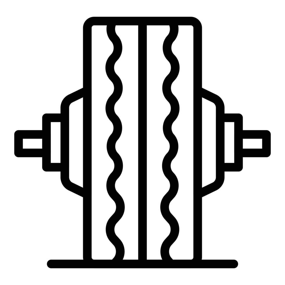 vrachtauto band passend icoon, schets stijl vector